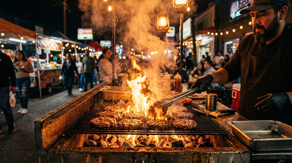 Parrilla al carbón