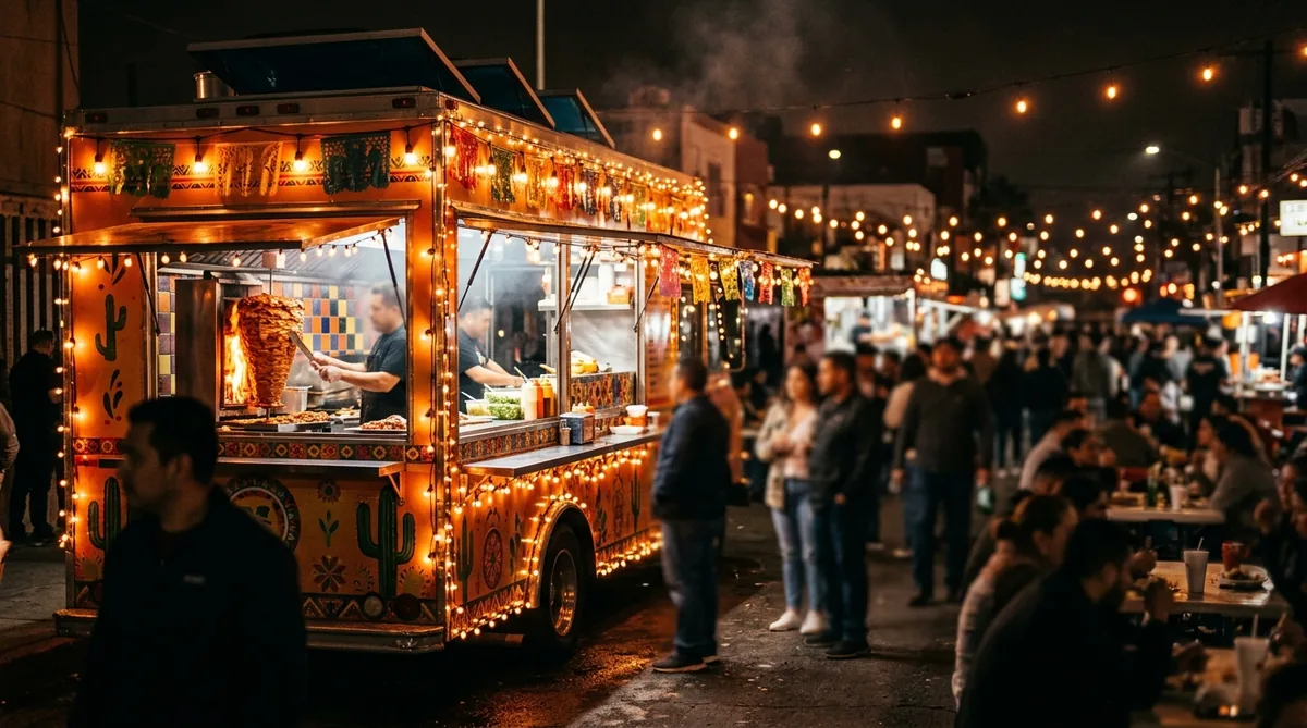 Food truck TJ Burger de noche